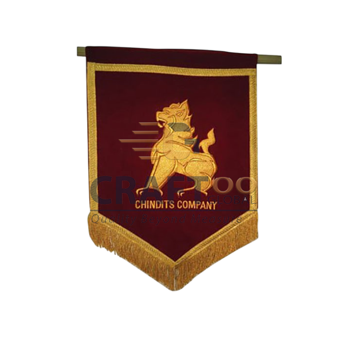 Hand Embroidery Flags & Banners