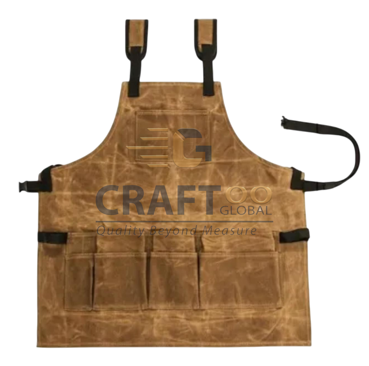 Multi-Pocket Leather Apron